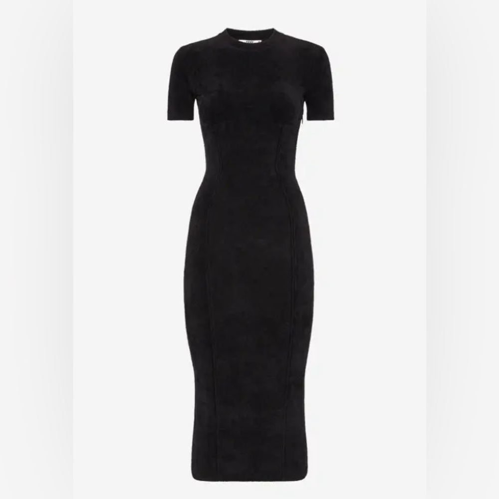 SKIMS COLLAB W/ FENDI VELVET KNIT MIDI DRESS sz 38 (SOLD OUT)